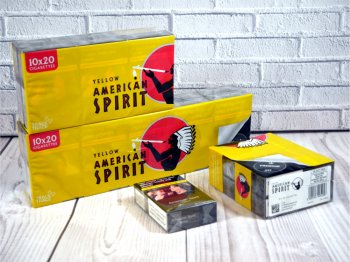 American Spirit Yellow Kingsize cigarettes 10 cartons