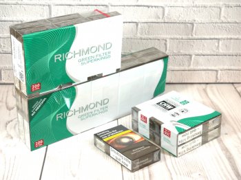 Richmond Green Filter Superkings cigarettes 10 cartons