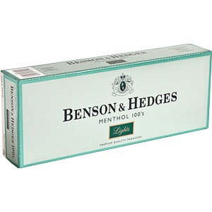 Benson & Hedges Menthol 100s Lights Box cigarettes 10 cartons