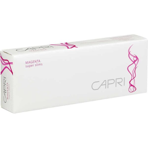 capri Magenta Super Slim 100 Box cigarettes 10 cartons